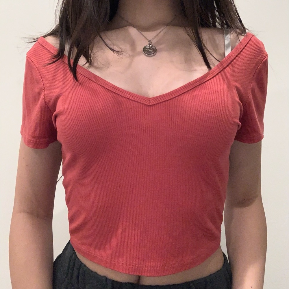Coral Short Sleeve Top
